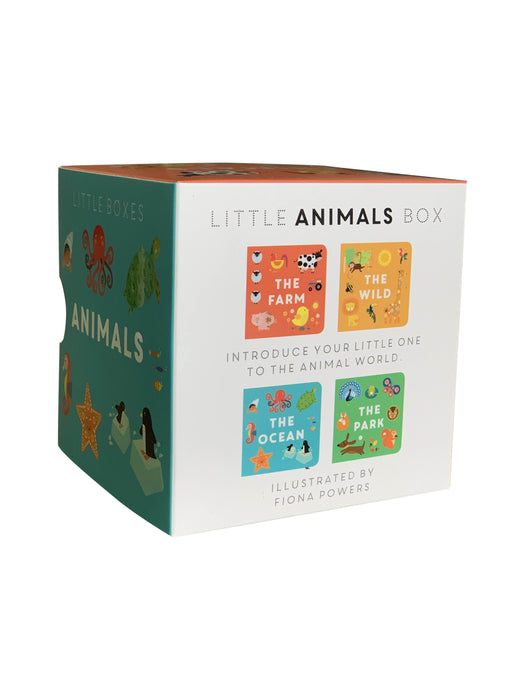 Little Boxes: Animals 4 Board Books Set By Fiona Powers