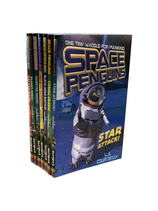 Space Penguins Series 7 Book Collection Set By Lucy Courtenay