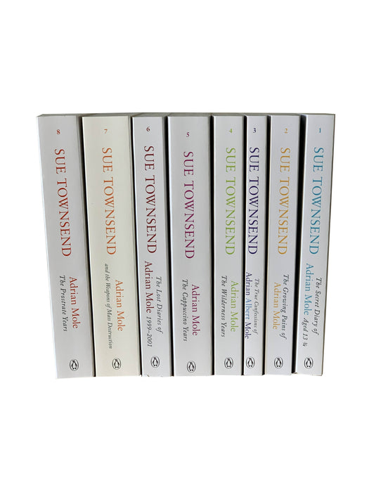 Sue Townsend's Classic Collection Series Adrian Mole 8 Book Set