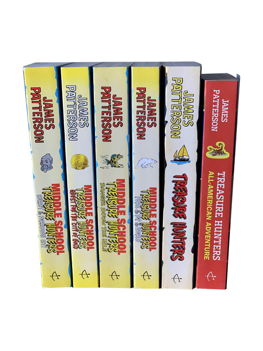 Treasure Hunter Middle School Series 1-6 Book Collection by James Patterson