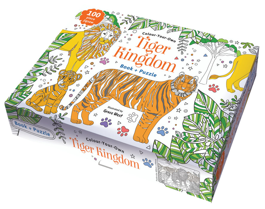Colour Your Own Tiger Kingdom Book & Puzzle