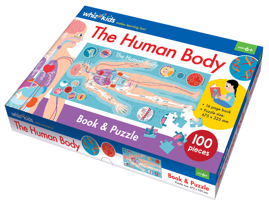 Whiz Kids The Human Body Book and Jigsaw Puzzle