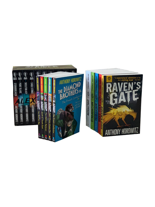Alex Rider, Power of Five & Diamond Brothers 20 Book Collection By Anthony Horowitz