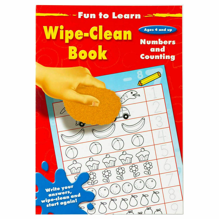 EYFS Fun To Learn Wipe Clean Numbers & Counting - Kids Educational Activity Book - Books4us