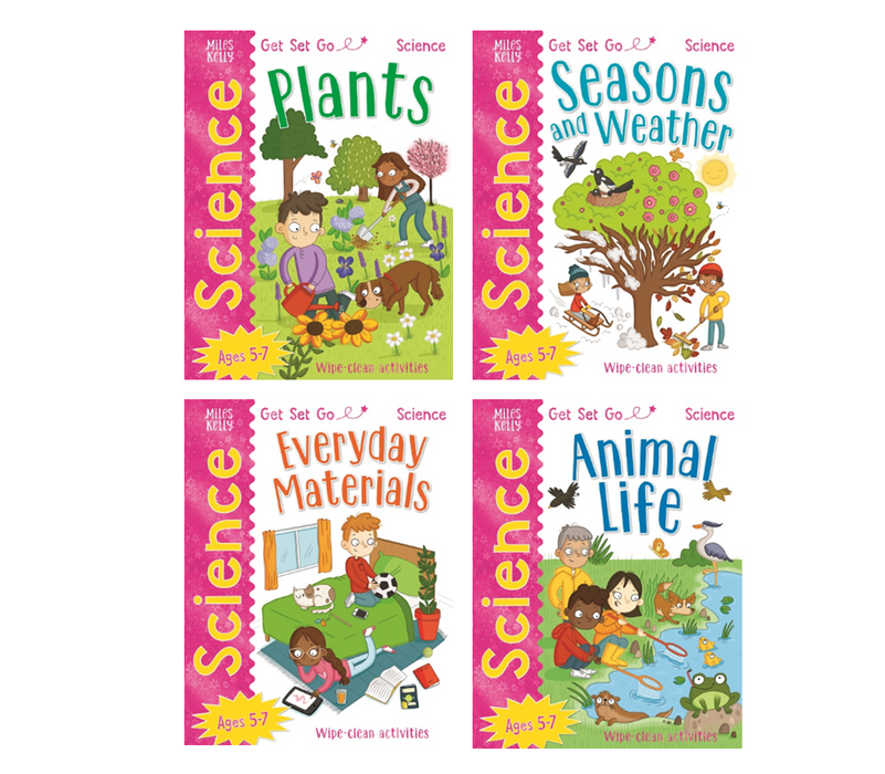 Early Learning Miles Kelly Get Set Go: Science 4 Book Collection Set