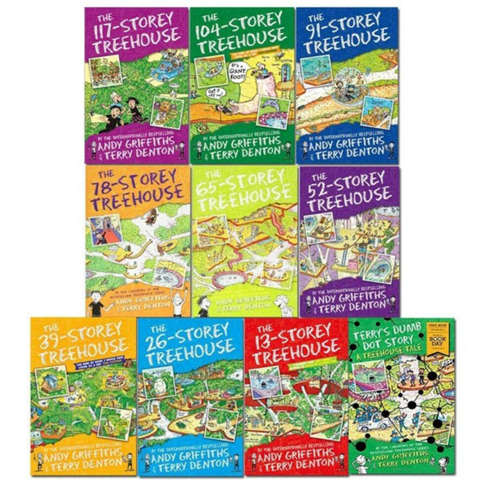The Treehouse 10 Book Collection Set By Andy Griffiths & Terry Denton