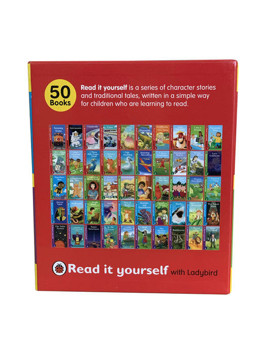 DAMAGED Ladybird Read It Yourself 50 Book Collection Set, Levels 1-4 DAMAGED