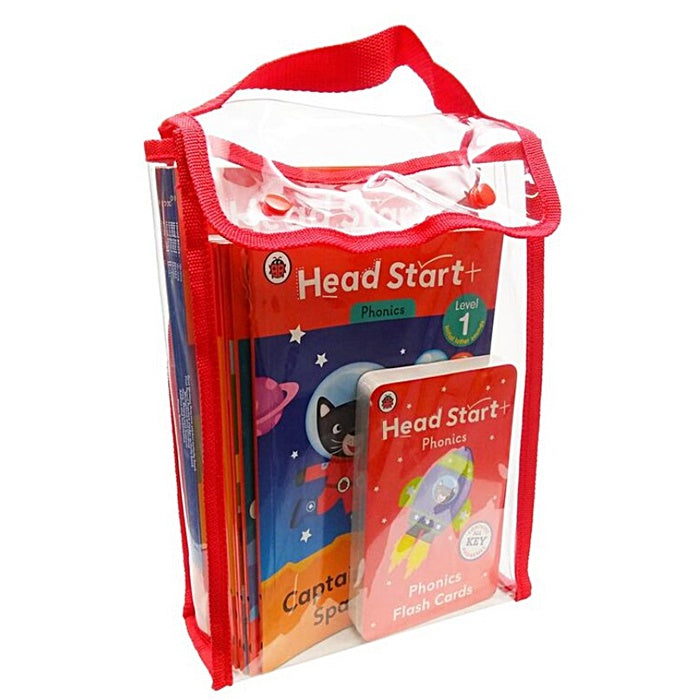 Early Learning Ladybird Head Start 18 Books & Flashcards Collection Set