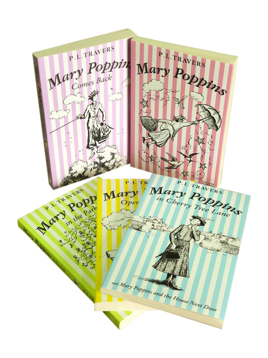 Mary Poppins 5 Book Collection Set By P. L. Travers