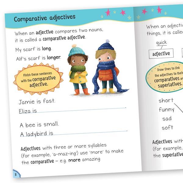 Get Set Go: Know Your Grammar Wipe Clean Book Pre-School Age 5-7 Years