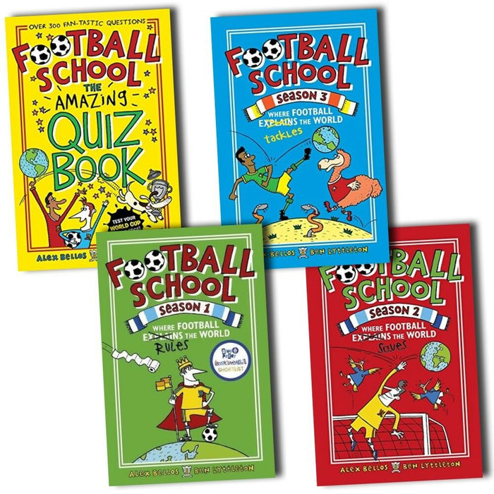 Football School Season Series 4 Book Collection Set By Alex Bellos & Ben Lyttleton