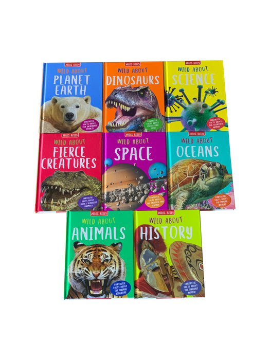 Early Learning Miles Kelly Wild About.. Hardback 8 Books Collection Set; Animals, Science, Oceans